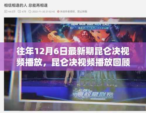 历年12月6日昆仑决视频播放回顾,精彩瞬间一览无余