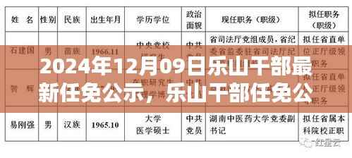 乐山干部任免公示新篇章揭晓,引领未来的领导力量任命于2024年12月9日揭晓!