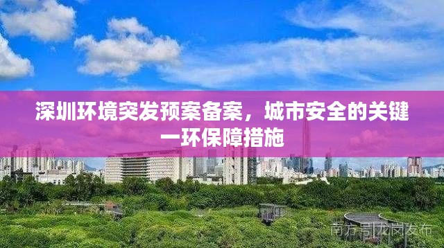 深圳环境突发预案备案,城市安全的关键一环保障措施