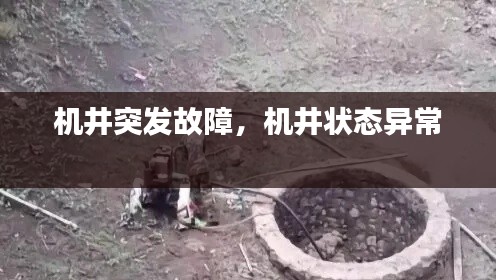 机井突发故障,机井状态异常