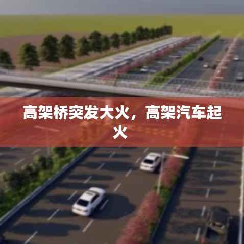 高架桥突发大火,高架汽车起火