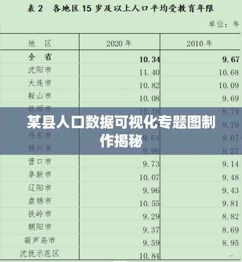 某县人口数据可视化专题图制作揭秘
