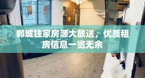 郸城独家房源大放送,优质租房信息一览无余