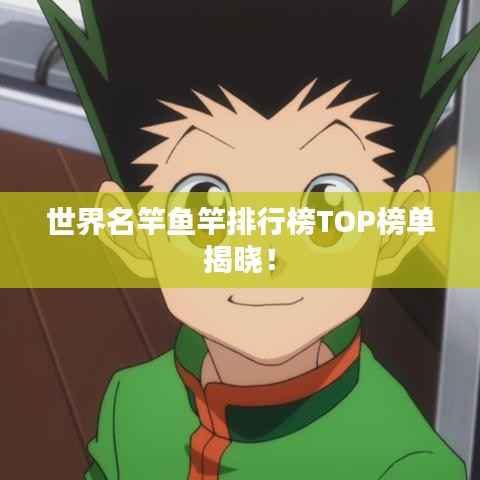 世界名竿鱼竿排行榜TOP榜单揭晓!